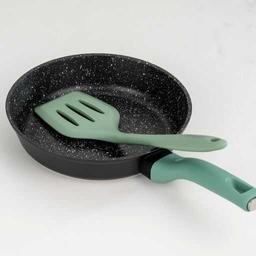 מארז טיגון - מחבת 20 ס"מ + תרווד סיליקון מחורץ ירוק CASUAL-photo-1