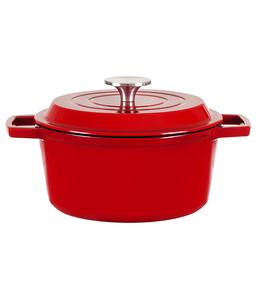 סיר יציקת ברזל 26 ס"מ. 5 ליטר אדום FONTE