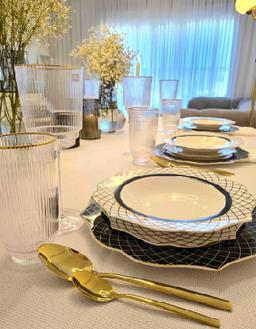 סט סכו"ם 24 חל' מהודר מבריק PURE GOLD-תמונה-2