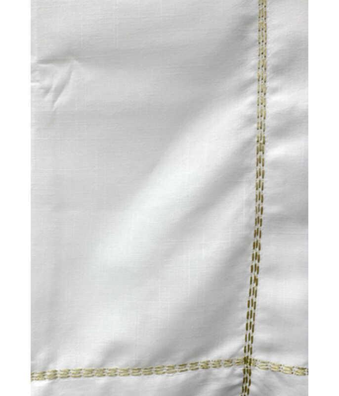 מפת שולחן 100% פוליאסטר CELINEלבן / זהב 160X350