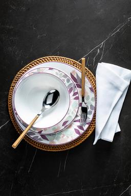 סט אוכל 18 חל' זכוכית אופל JAPANESE FALL-photo-2