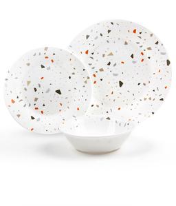 סט אוכל 18 חל' זכוכית אופל AUTUMN CONFETTI