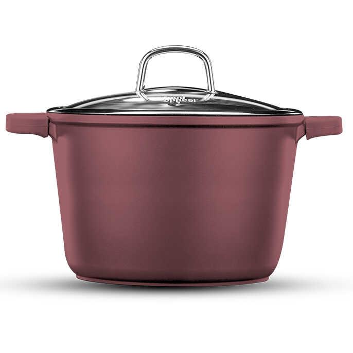 סיר 28 ס"מ. 10 ליטר MINERAL ורוד