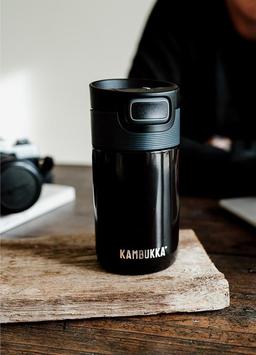 בקבוק שתייה קמבוקה  תרמי 300 מ"ל שחור ETNA PITCH BLACK-תמונה-2