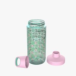 בקבוק שתייה קמבוקה 500 מ"ל ירוק פרחוני RENO FLOWER GARDEN-תמונה-2