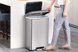 פח אשפה 45 ליטר עם פח פנימי COZY נירוסטה מבית EKO-photo-4