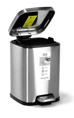 פח אשפה 6 ליטר STELLA נירוסטה מבית EKO-תמונה-2
