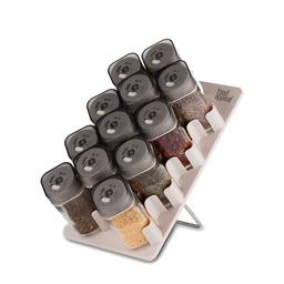 מעמד תבלינים 12 צנצנות 100 מ"ל דגם Ginger