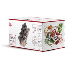 מעמד תבלינים 12 צנצנות 100 מ"ל דגם Ginger-תמונה-1