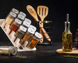 מעמד תבלינים 12 צנצנות 100 מ"ל דגם Ginger-תמונה-2