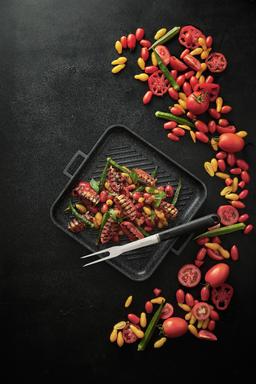 מגה פלאנצ'ה להכנת גריל ביתי  ללא עשן BLACK MARBLE-תמונה-6