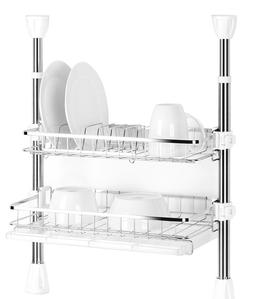 מתקן לייבוש כלים 2 קומות טלסקופי