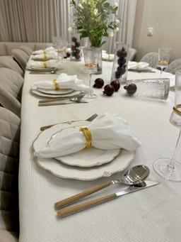 סט סכו"ם חלבי 24 חלקים SOHO דמוי עץ-תמונה-3