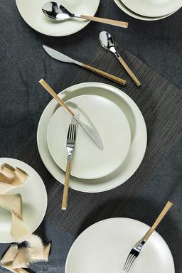 סט סכו"ם חלבי 24 חלקים SOHO דמוי עץ-תמונה-4