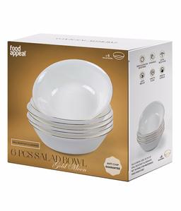 שישיית קערות סלט 23 ס"מ GOLD MOON-תמונה-1