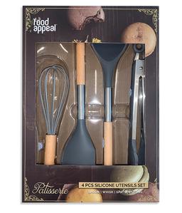 סט סיליקון 4 חל' לאפייה PATISSERIE אפור-תמונה-1