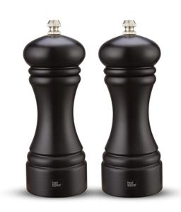 זוג מטחנות מלחפלפל עץ אלון שחור