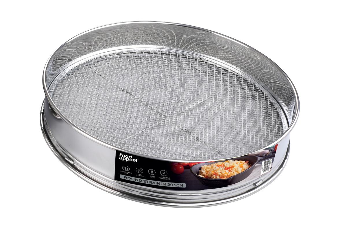 מסננת נירוסטה לקוסקוס 30 ס"מ