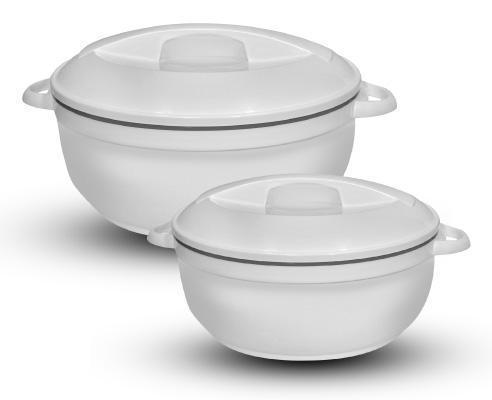 סט סירי תרמוס לאוכל 3.5 + 5.5 ליטר לבן