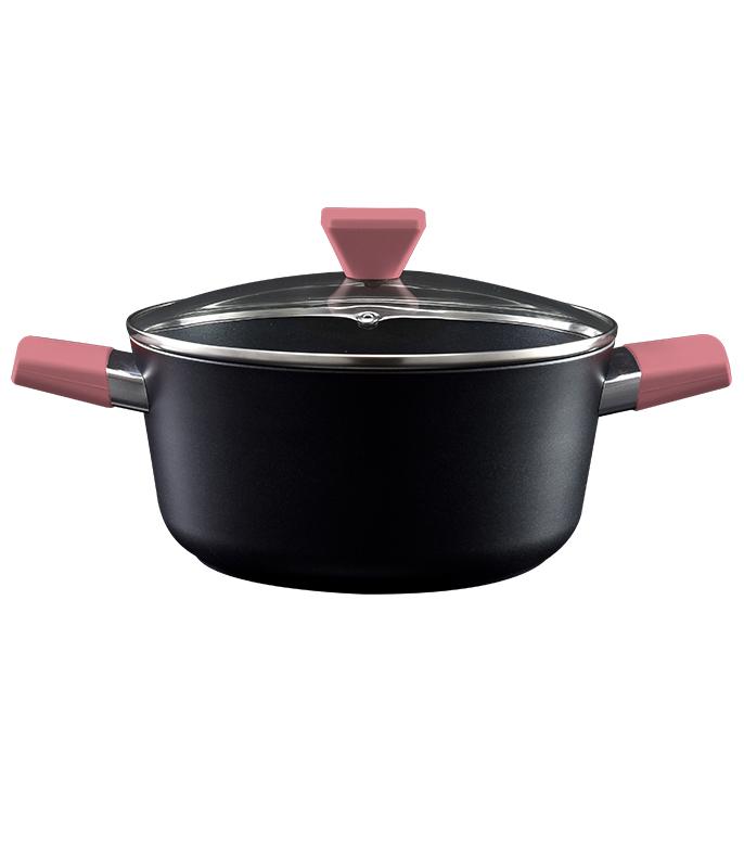 סיר 24 ס"מ CASUAL ידיות סגולות