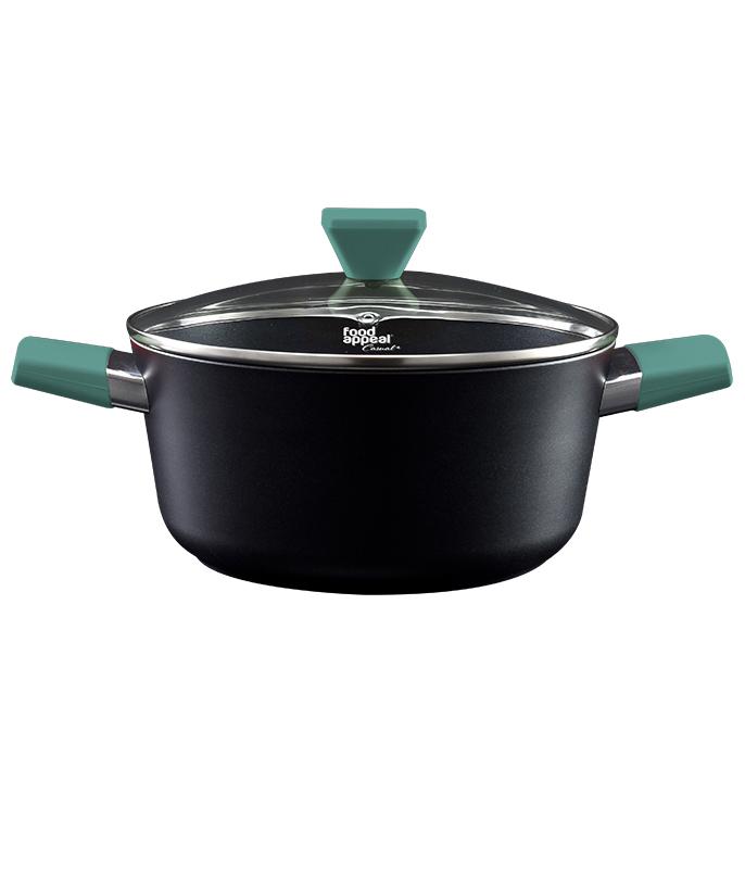 סיר 28 ס"מ CASUAL ידיות ירוקות