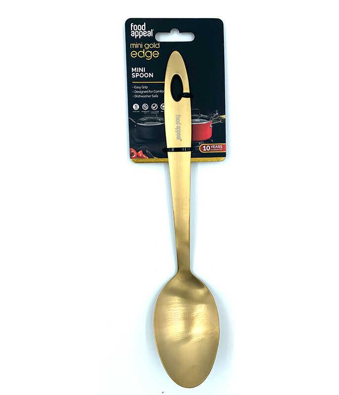 כף הגשה מיני מנירוסטה איכותית בגימור זהב EDGE