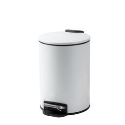 פח אשפה עגול 3 ליטר CLASSIC לבן סגירה שקטה מבית EKO