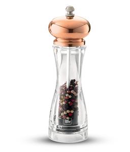 מטחנת מלחפלפל אקרילית ראש rose gold