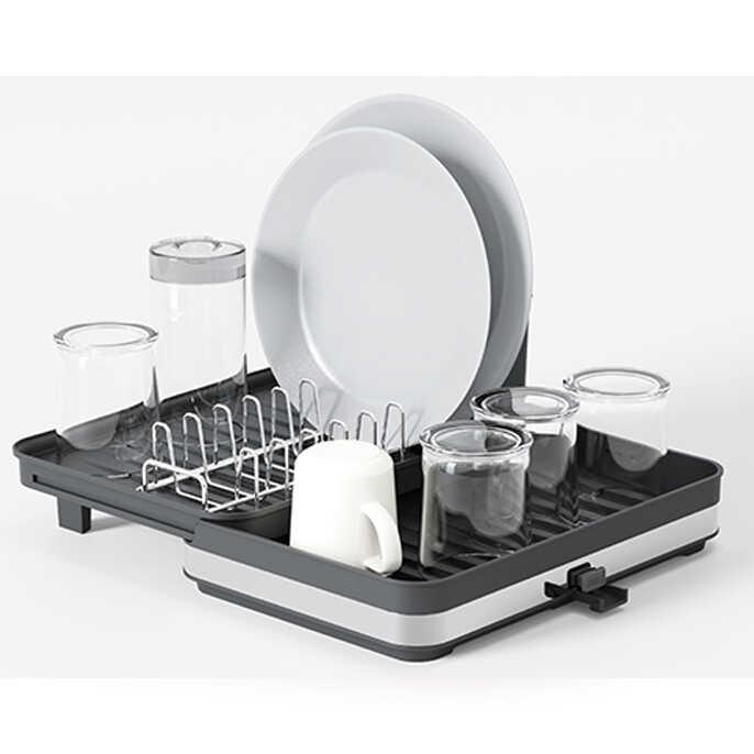 מתקן ייבוש כלים SMART אלומיניום מגש טלסקופי מבית Food Appeal