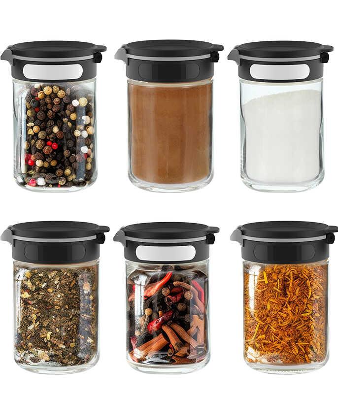 צנצנת תבלינים מכסה משולב 200 מ"ל CASSIA