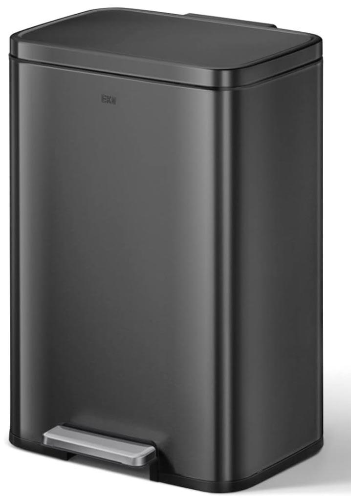פח אשפה מרובע 50 ליטר MADISON שחור מט מבית EKO