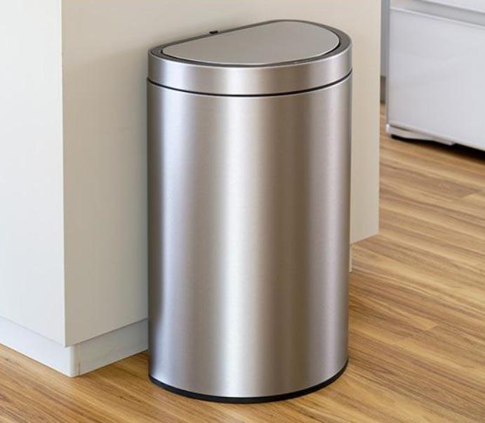 פח MIRAGE SEMI-ROUND חצי עיגול 47 ליטר נירוסטה מוברשת מבית EKO