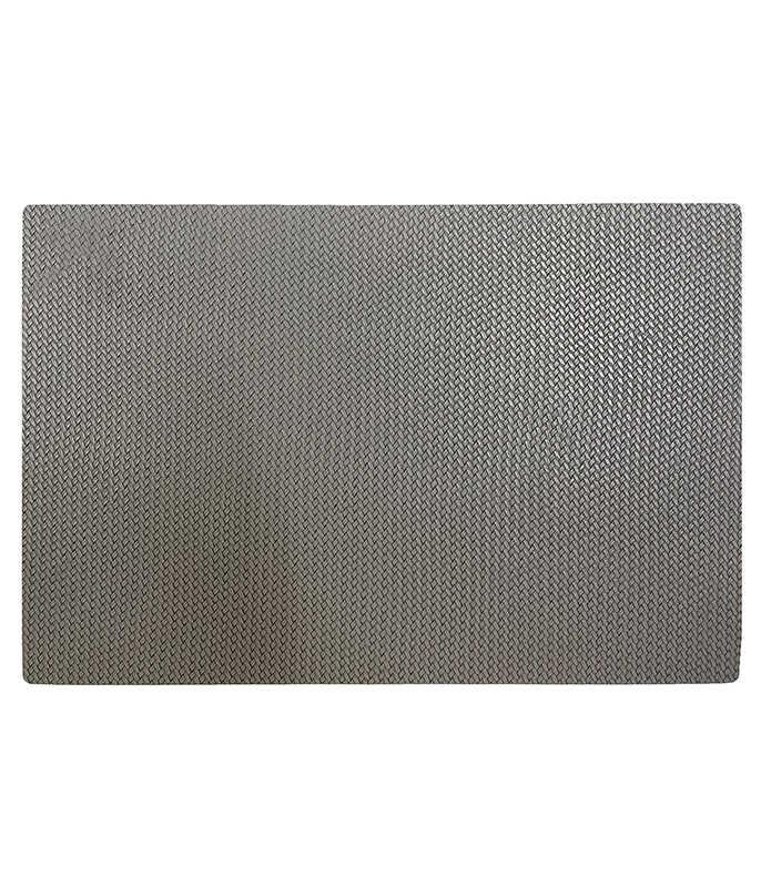 פלייסמט עור מלבני 43X30 ס"מ אפור SHELL