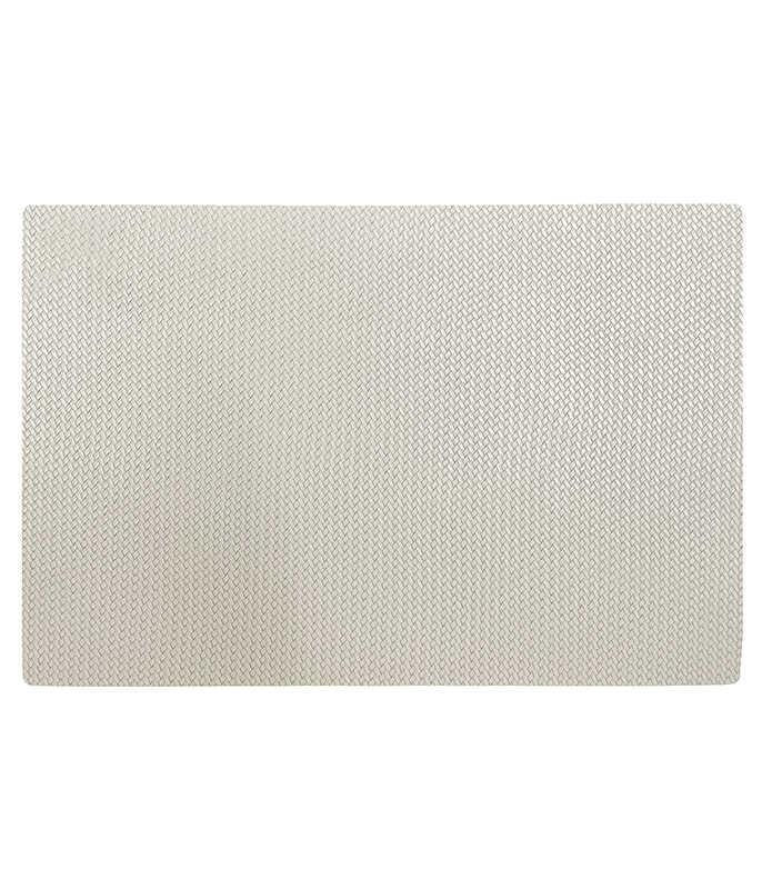 פלייסמט עור מלבני 43X30 ס"מ קרם SHELL