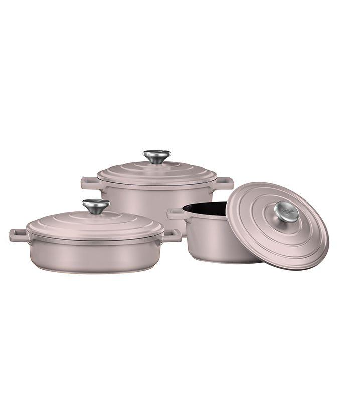 סט סירים 6 חלקים -  ORIENT ורוד בייבי