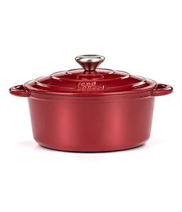 סיר יציקת ברזל 28X13 ס"מ. 6.3 ליטר HERITAGE אדום