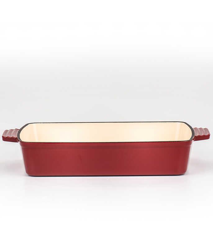 תבנית רוסטר יציקת ברזל 3.9 ליטר HERITAGE אדום