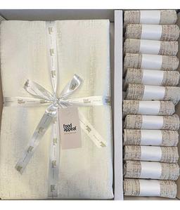 מארז מפת שולחן 350 ס"מ + 12 מפיות 40 ס"מ CECIO וועד דרום מבית Food apppeal