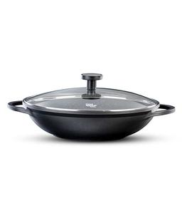 ווק עם מכסה 4.5 ליטר 32 ס"מ BLACK MARBLE