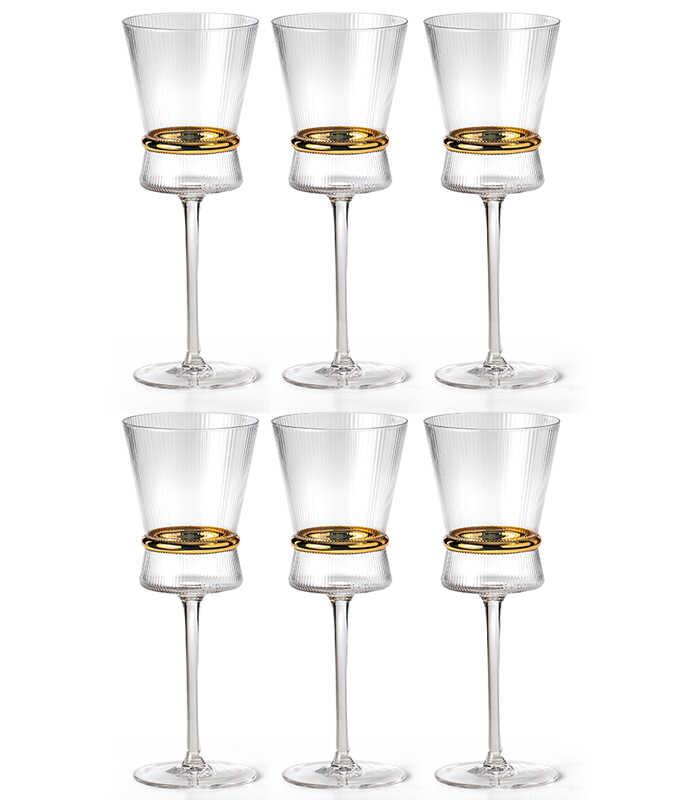 סט 6 כוסות יין 100 מ"ל (כוס שיעור) MAGNOLIA