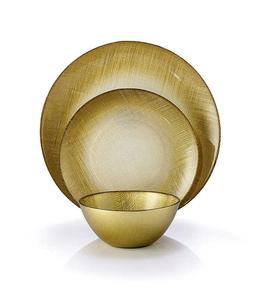 להשיג ברשת החנויות בלבד-  סט אוכל 18 חלקים GOLD GRACE זהב