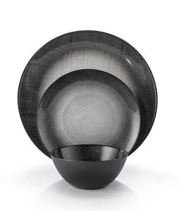 להשיג ברשת החנויות בלבד- סט אוכל 18 חלקים BLACK GRACE שחור