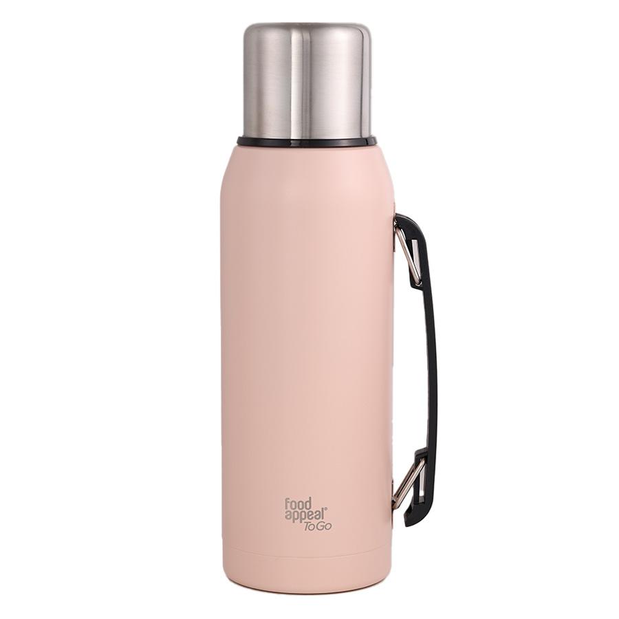 תרמוס עם ידית 1000 מ"ל TO GO צבע קרם מבית Food appeal