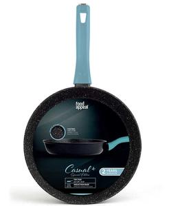 מחבת 22 ס"מ CASUAL PLUS ידית כחולה פטרול-תמונה-2