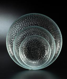 סט 2 קערות זכוכית 16 ס"מ + 21 ס"מ שוליים זהב CALLA-תמונה-2