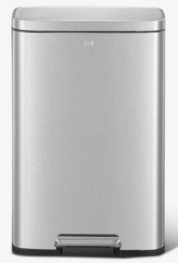 פח אשפה מרובע 30 ליטר MADISON נירוסטה מוברשת מבית EKO-photo-1