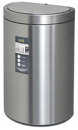 פח MIRAGE SEMI-ROUND חצי עיגול 47 ליטר נירוסטה מוברשת מבית EKO-תמונה-3