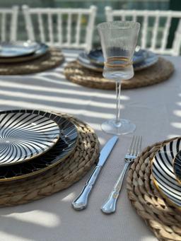 סט 6 כוסות יין מהודרות 320 מ"ל עיטור זהב MAGNOLIA-תמונה-3