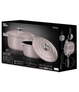 סט סירים 4 חלקים - ORIENT ורוד בייבי-תמונה-1