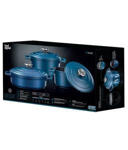 סט סירים 6 חלקים - ORIENT כחול-תמונה-1